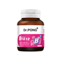 Dr.PONG B Complex 1-6-12 Vitamin B1 B6 B12 วิตามินบีรวม บำรุงระบบประสาทและสมอง ช่วยคลายเครียด