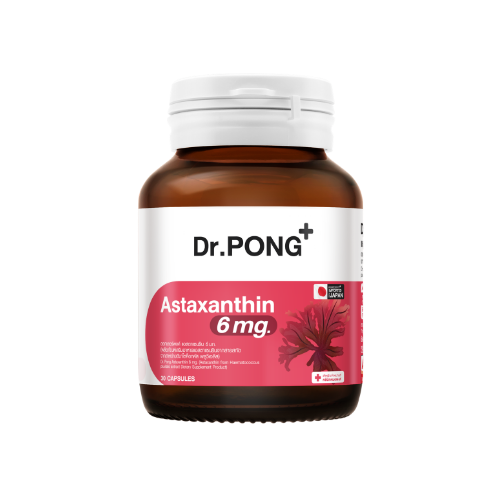 Dr.PONG Astaxanthin 6 mg AstaREAL from Japan แอสตาแซนธิน จากญี่ปุ่น