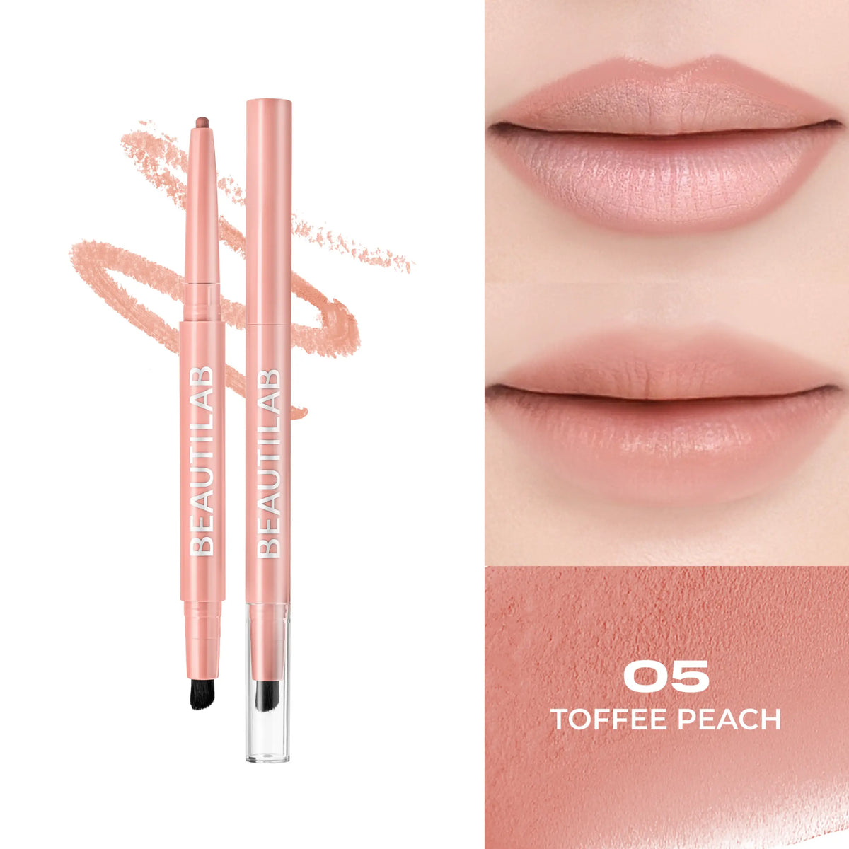 BEAUTILAB_PEACH PERFECT STAY LIP LINER_NO.05_0.16g