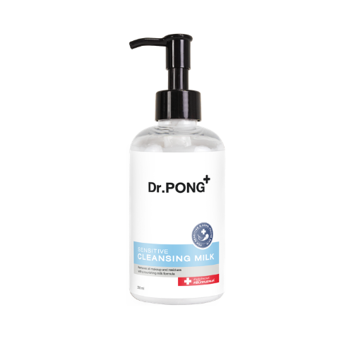 Dr.PONG CLEANSING MILK 200 ml คลีนซิ่งน้ำนม ลบเมคอัพ ไม่อุดตัน อ่อนโยน ผิวความชุ่มชื่น
