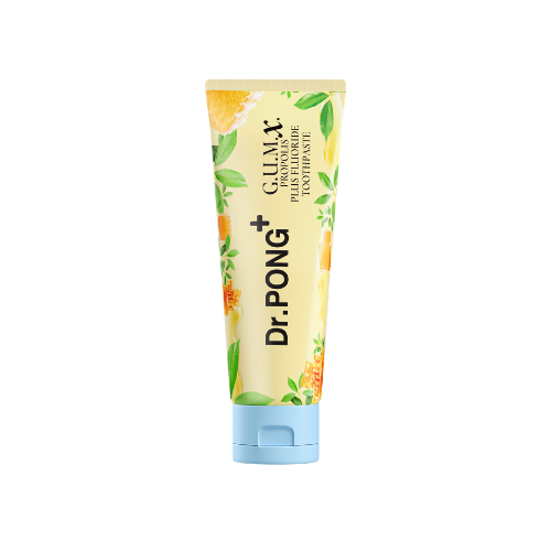 Dr.PONG G.U.M.X. PROPOLIS PLUS FLUORIDE TOOTHPASTE ยาสีฟันสมุนไพรสูตรปลอบประโลมเหงือก